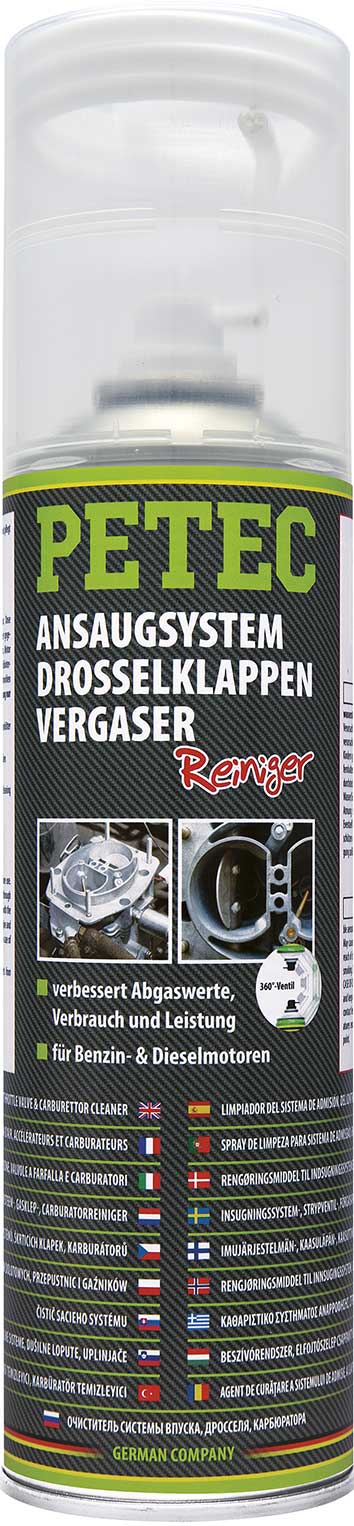 Petec Ansaugsystem Drosselklappe Vergaser Reiniger 500 ml 72450, 3x