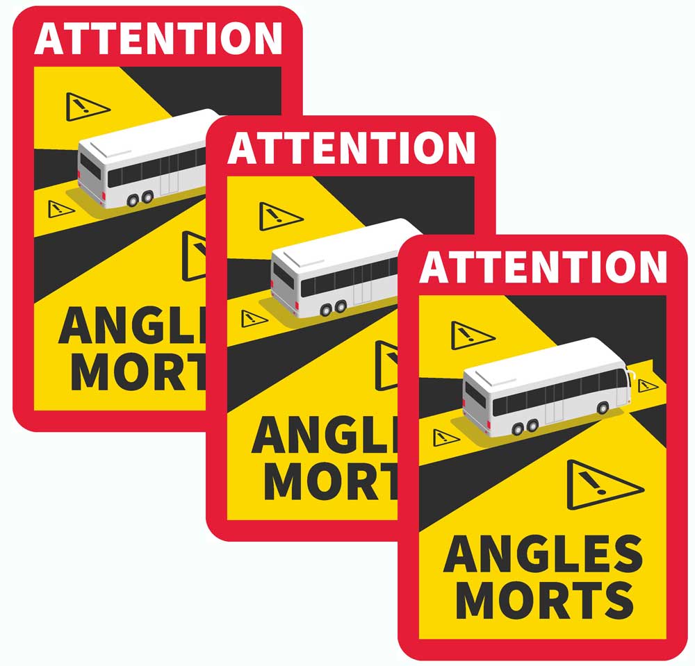 Angles Morts Aufkleber 3er-Set