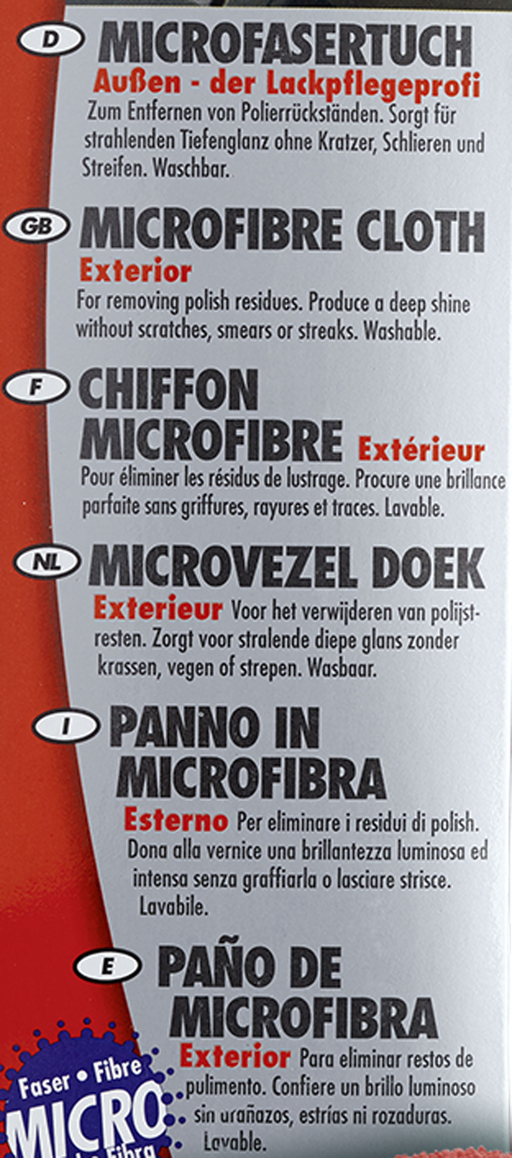 SONAX KratzerEntferner Kunststoff NanoPro MicrofaserTuch Außen - der Lackpflegeprofi