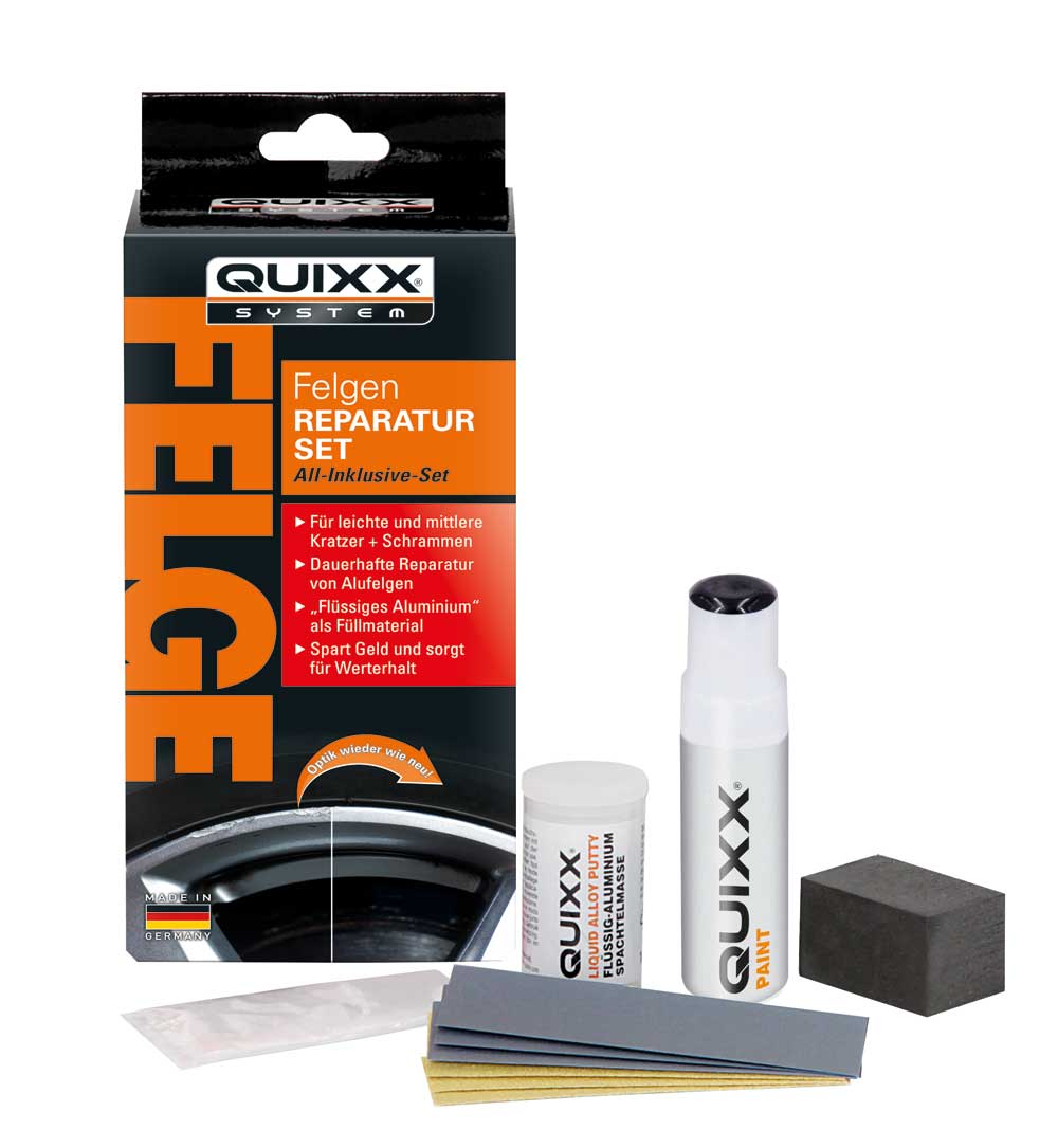 Quixx Felgen Reparatur-Set Schwarz