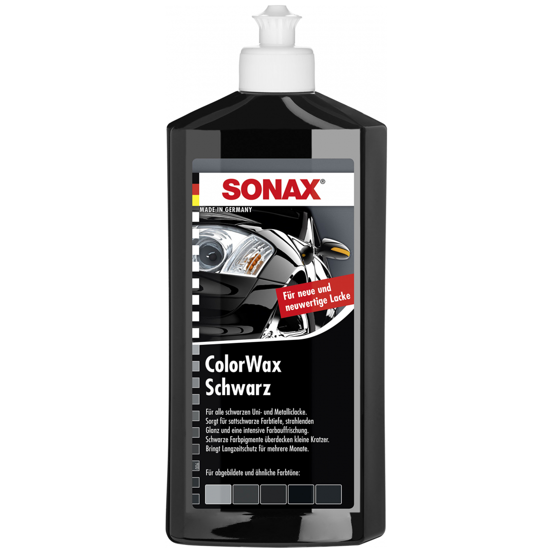 SONAX ColorWax schwarz 500ml