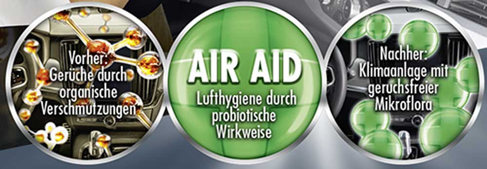 3 x SONAX KlimaPowerCleaner AirAid probiotisch 100ml - Auswahl: SONAX KlimaPowerCleaner AirAid probiotisch 100ml