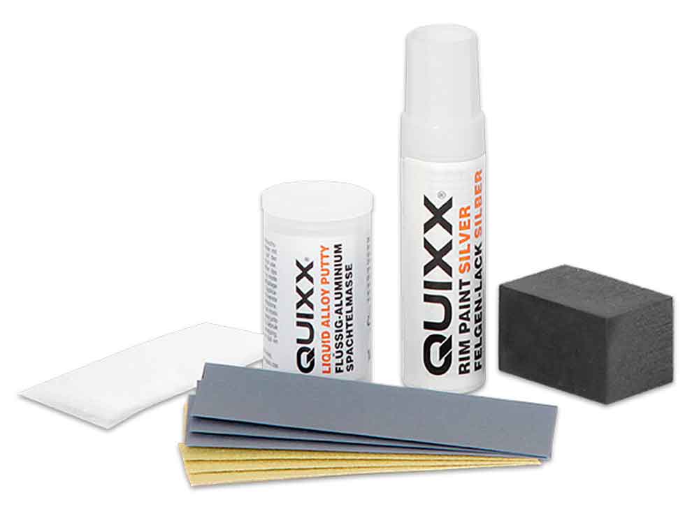 Quixx Felgen Reparatur Set Alufelgen Silber Kit