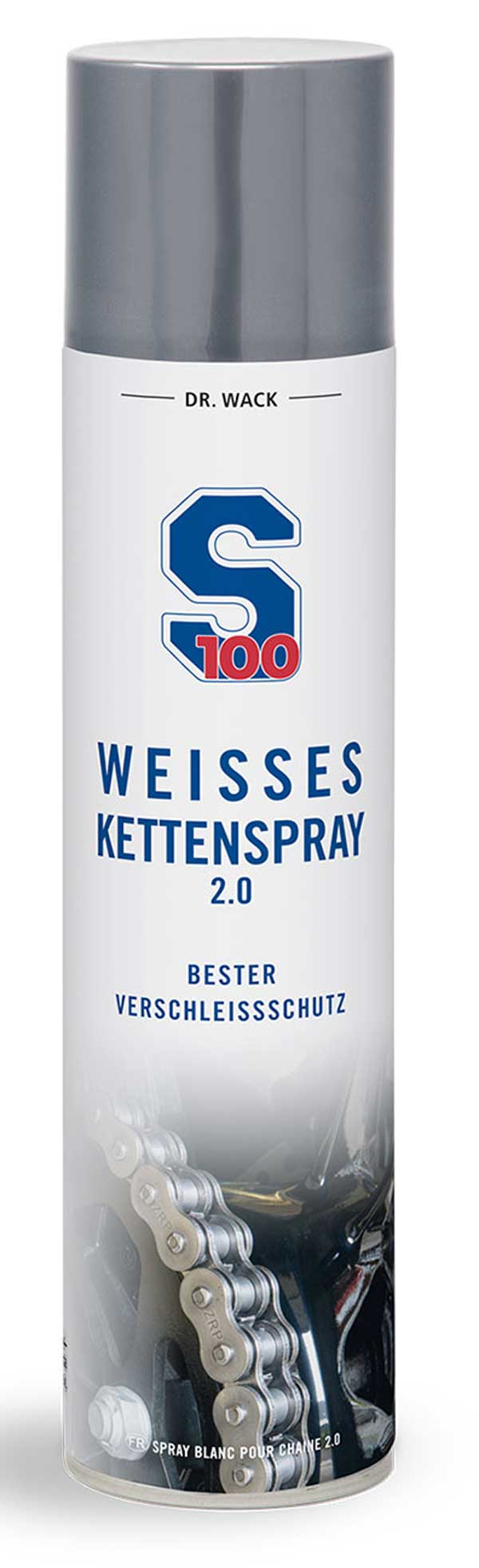 Dr. Wack S100 Weisses Motorrad Kettenspray 500ml 2350