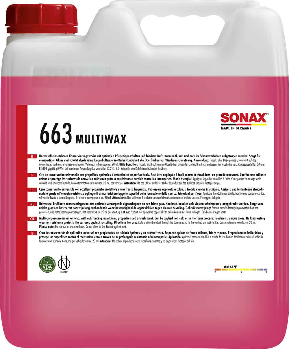 SONAX SX Multiwax 10L