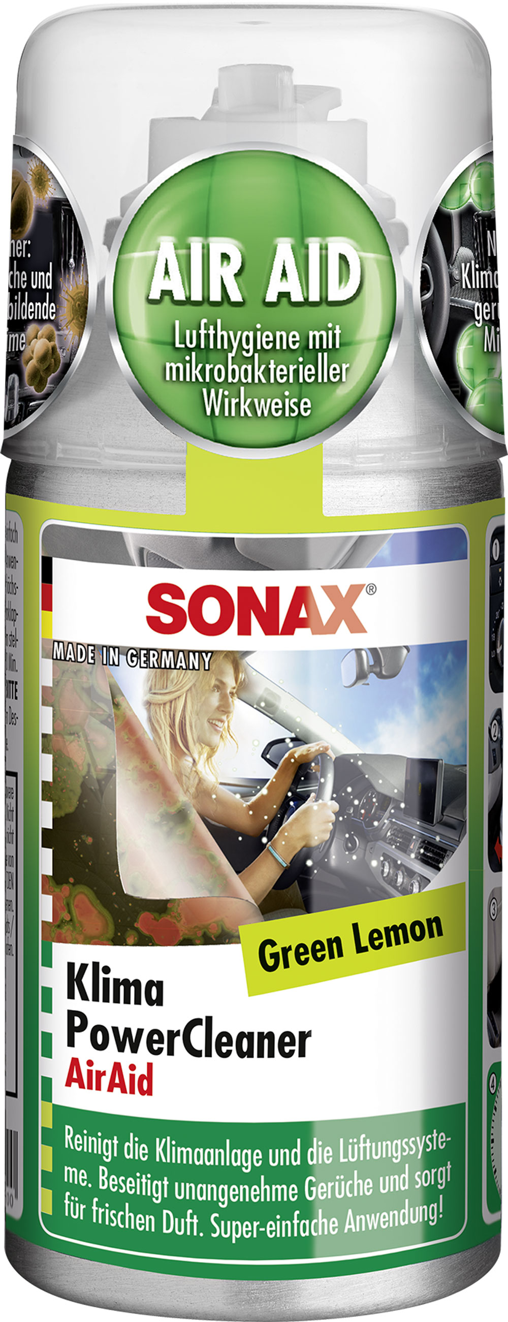 SONAX Klima AirAid Power Cleaner Green Lemon Klimaanlagenreiniger