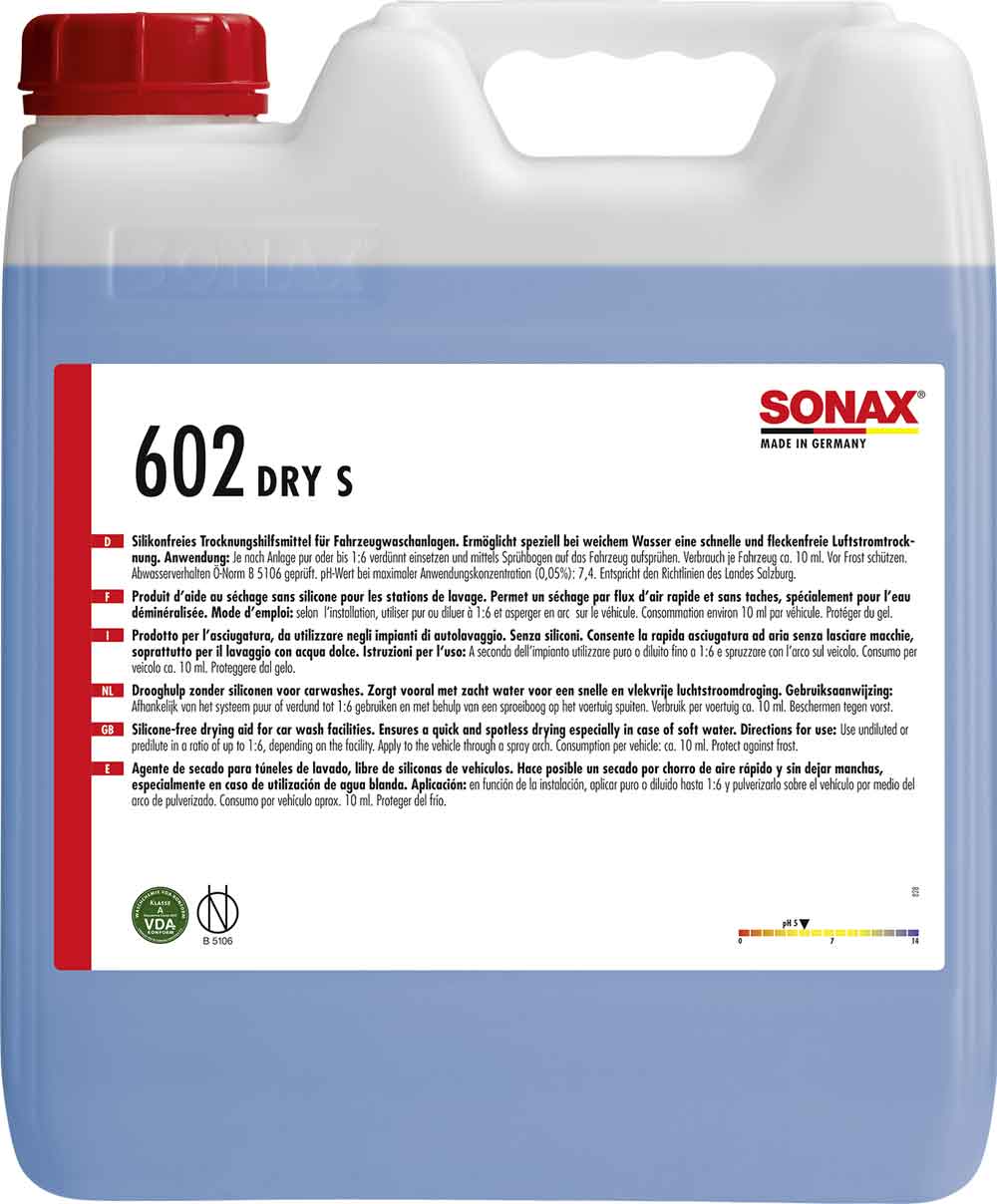 SONAX Dry S Trocknerkonzentrat Waschanlage 10L