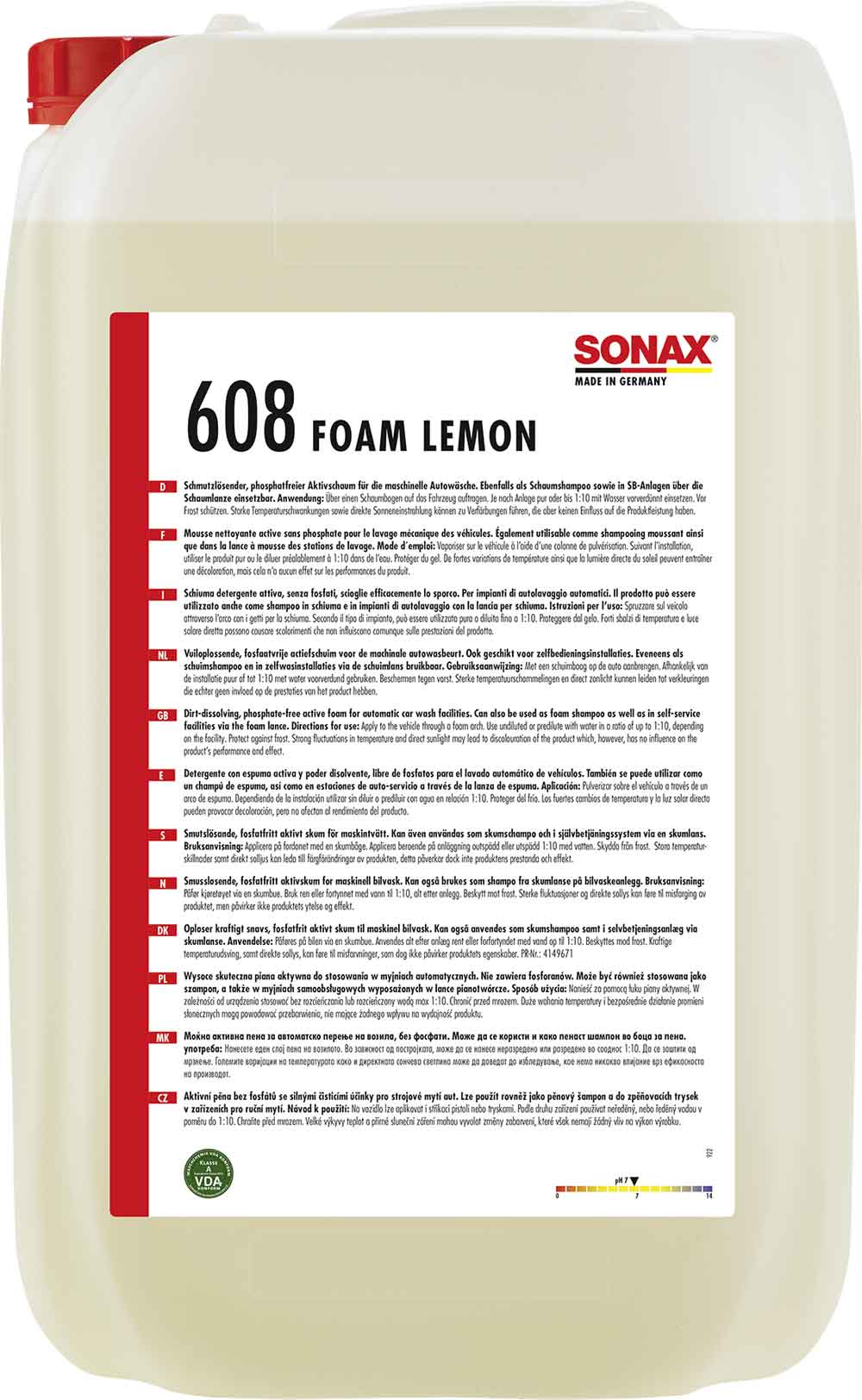 SONAX Foam Lemon Aktivschaumreiniger Insektenentferner 25L