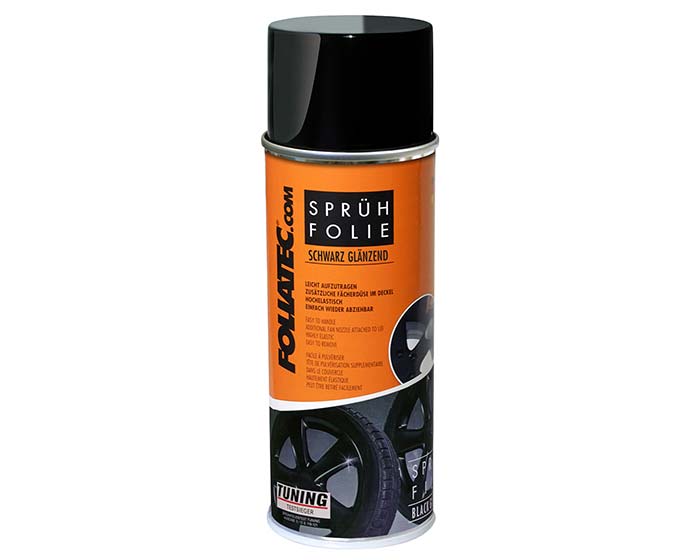 Foliatec Felgen Sprühfolie Abziehlack schwarz glänzend Set 2x400ml