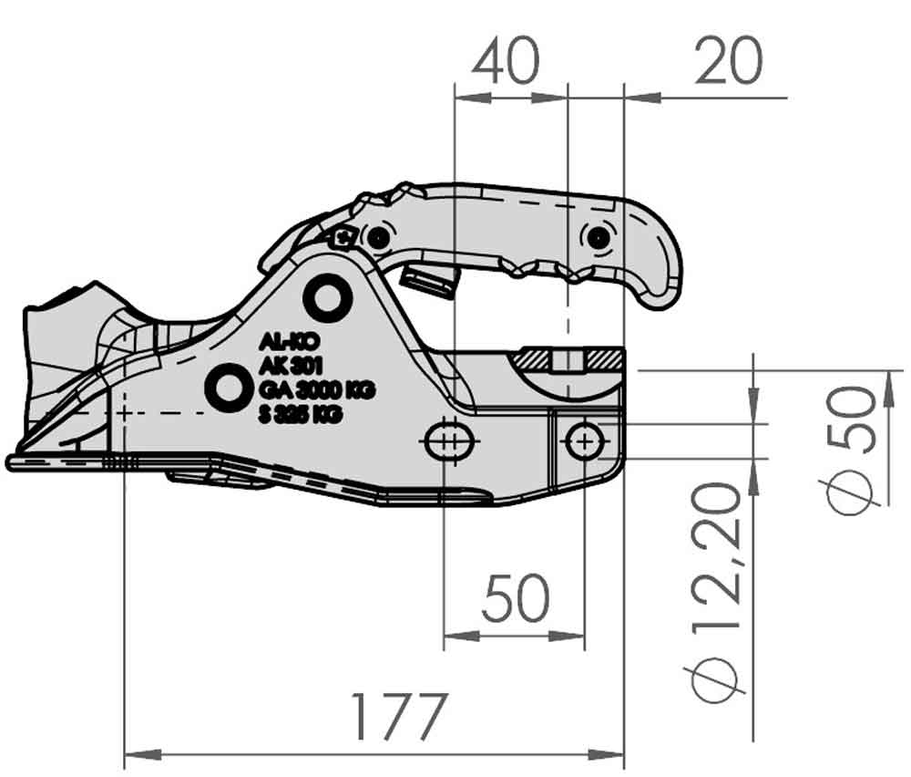 Alko Kugelkupplung Profi V AK301 1223715