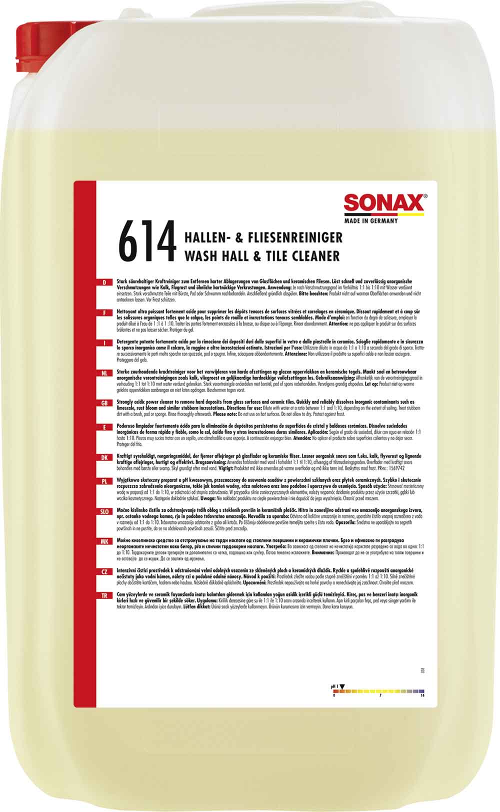 SONAX Hallen-& FliesenReiniger Waschanlagenreiniger 25L