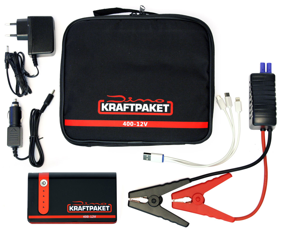 Dino KRAFTPAKET Starthilfe 12V-400A 9.000mAh