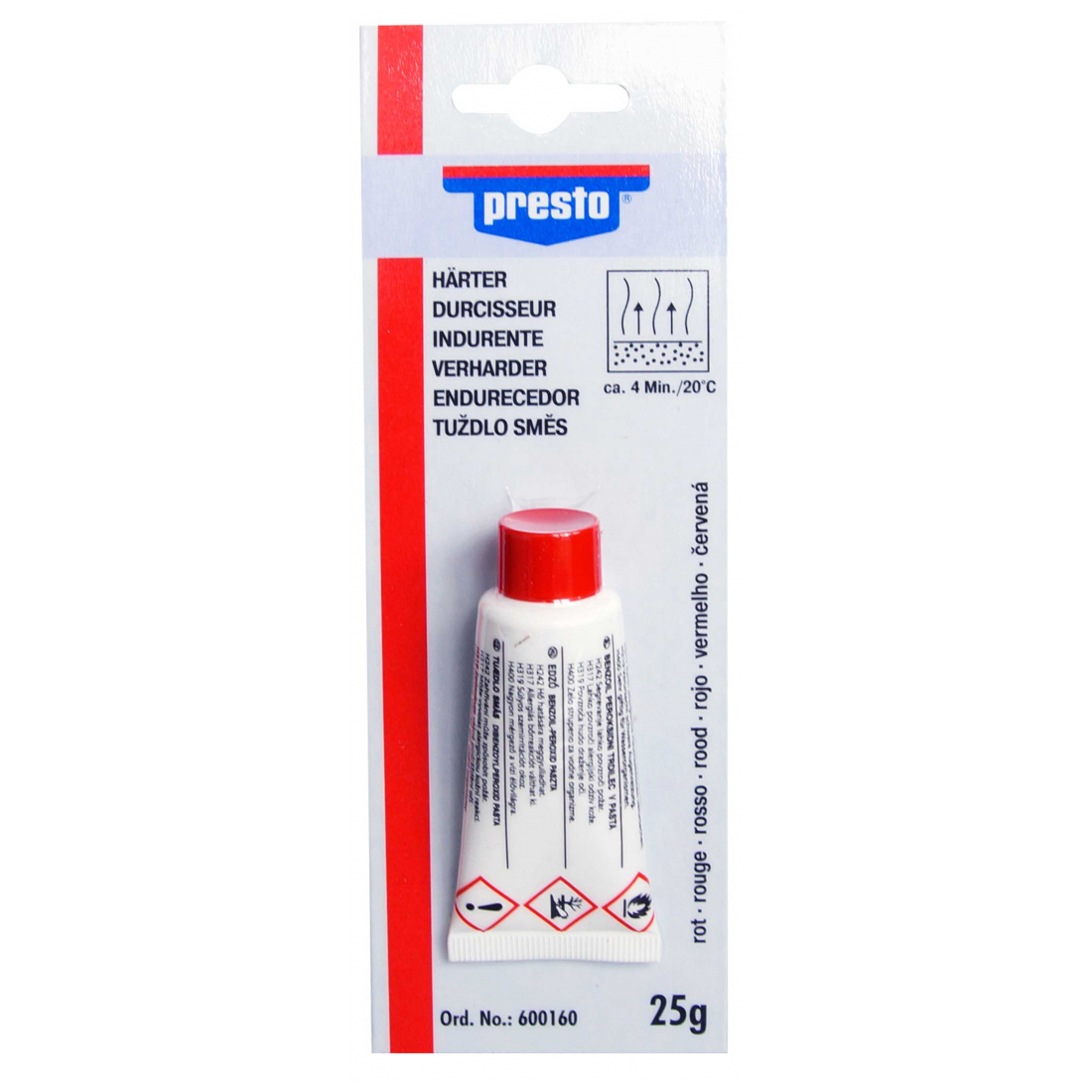 presto Härter rot 25g 600160