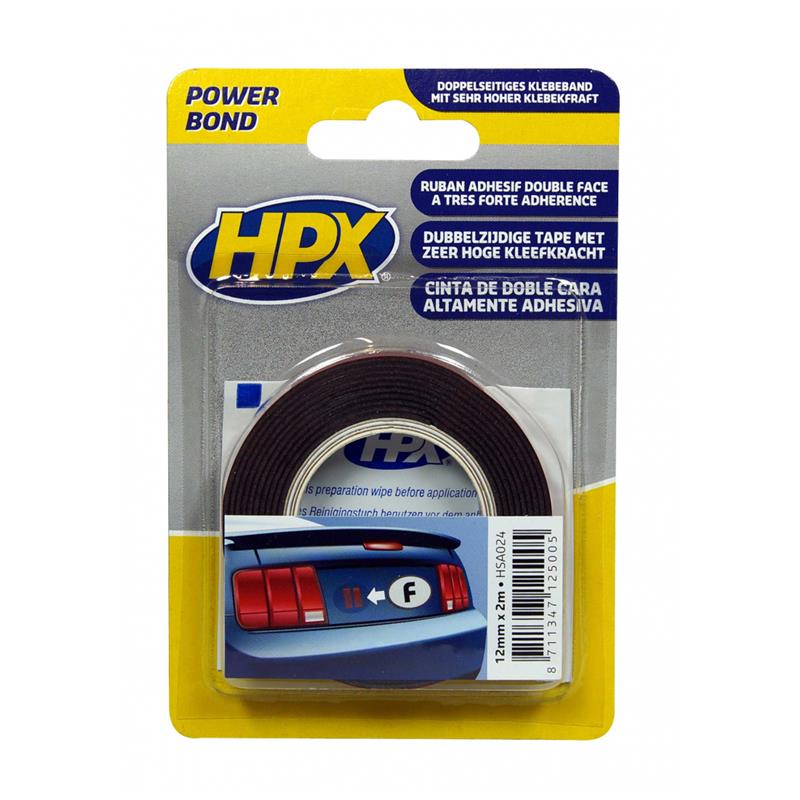 HPX Klebeband doppelseitig 19 mm x 2 m HSA025