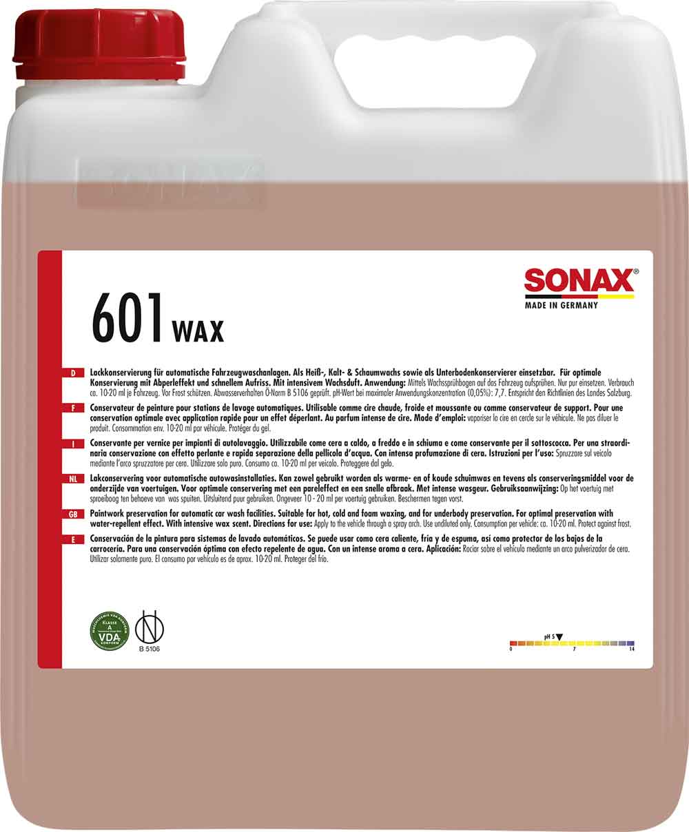 SONAX WAX Lackkonservierung Waschanlage 10L