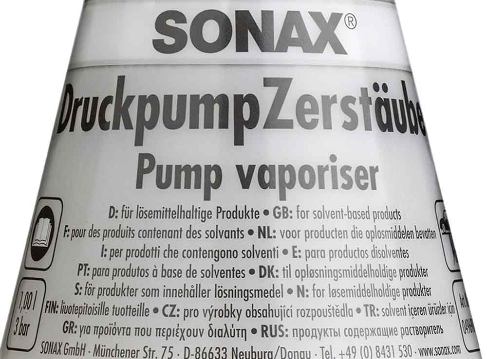 SONAX DruckpumpZerstäuber lösemittelbeständig