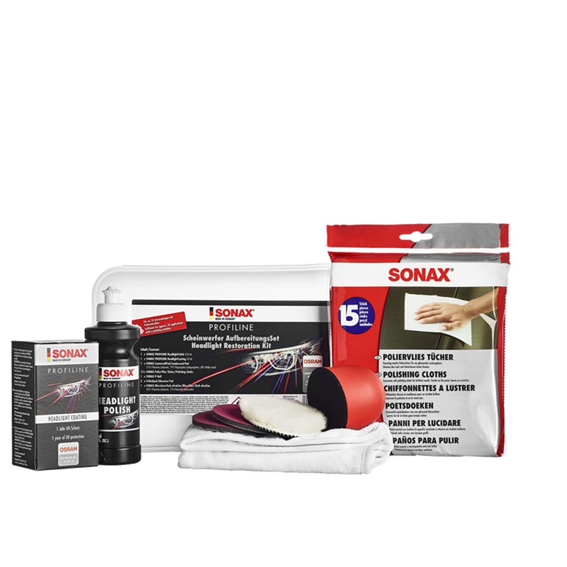Sonax Profiline Scheinwerfer Aufbereitungsset 04057410