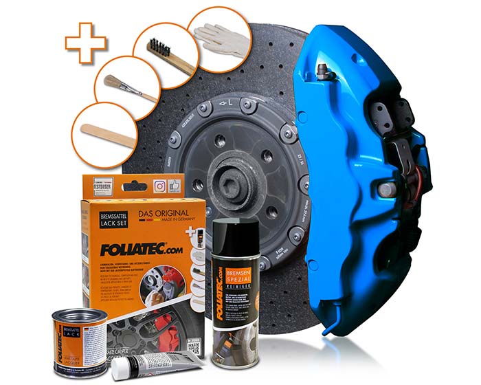 Foliatec Bremmssattellack Bremssattelfarbe GT blue Set 7-teilig