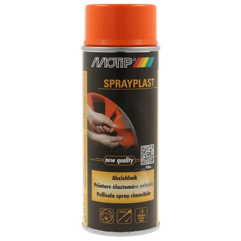 Motip Sprayplast Abziehlack orange glänzend 400ml