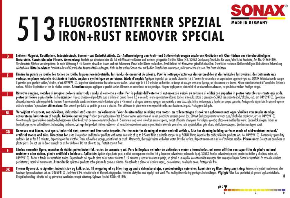 SONAX FlugrostEntferner Spezial 10L