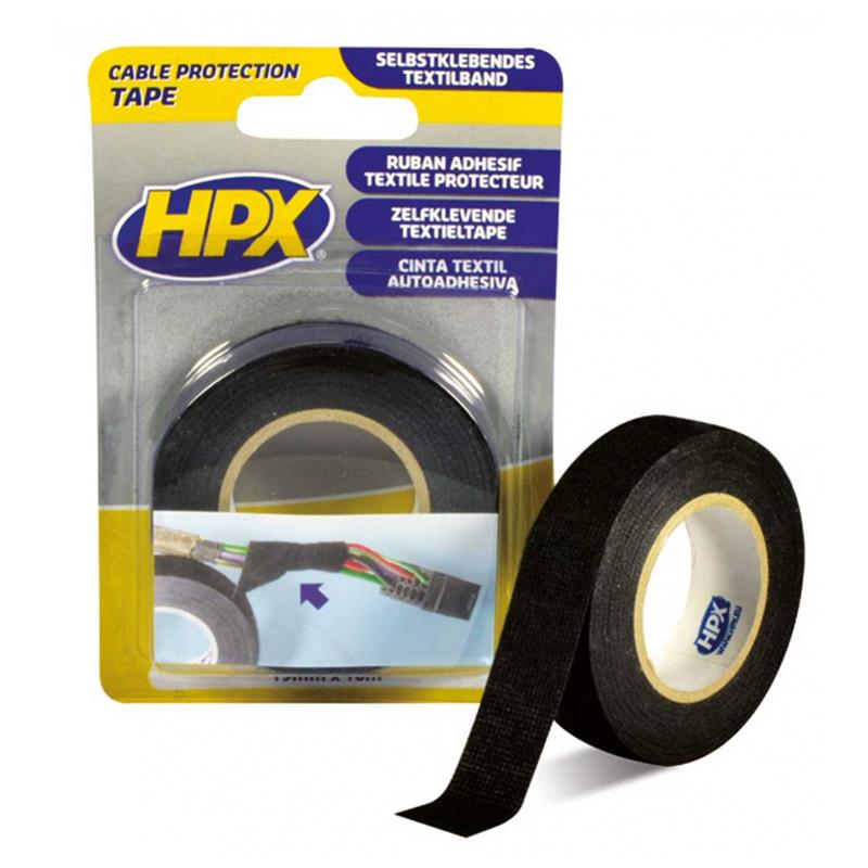 HPX Kabelschutzband schwarz 19 mm x 10 m TP1910