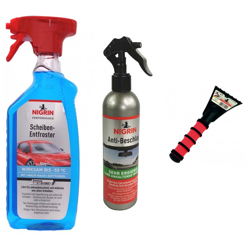 NIGRIN Scheiben-Entfroster Pumpzerstäuber 750 ml  - Anzahl: 1x Anti-Beschlag, Eisschaber , Entfroste
