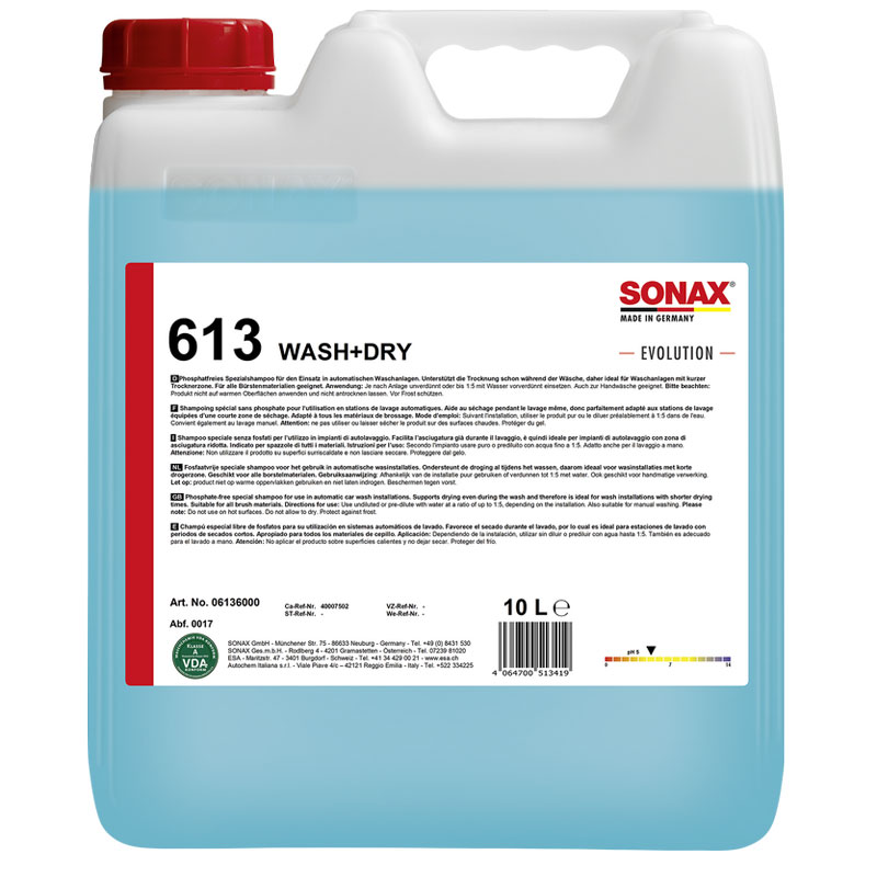 SONAX Wash+Dry -EVOLUTION- 10L
