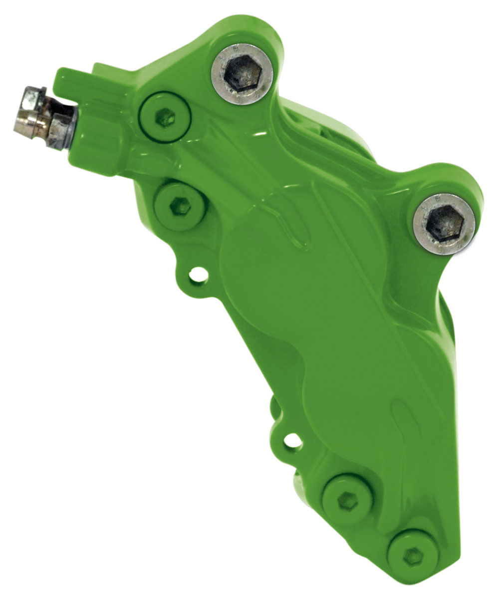 raid hp Bremssattellack Grün 2 Komponenten Komplett-Set + KS Tools Messing Bremssattelbürste