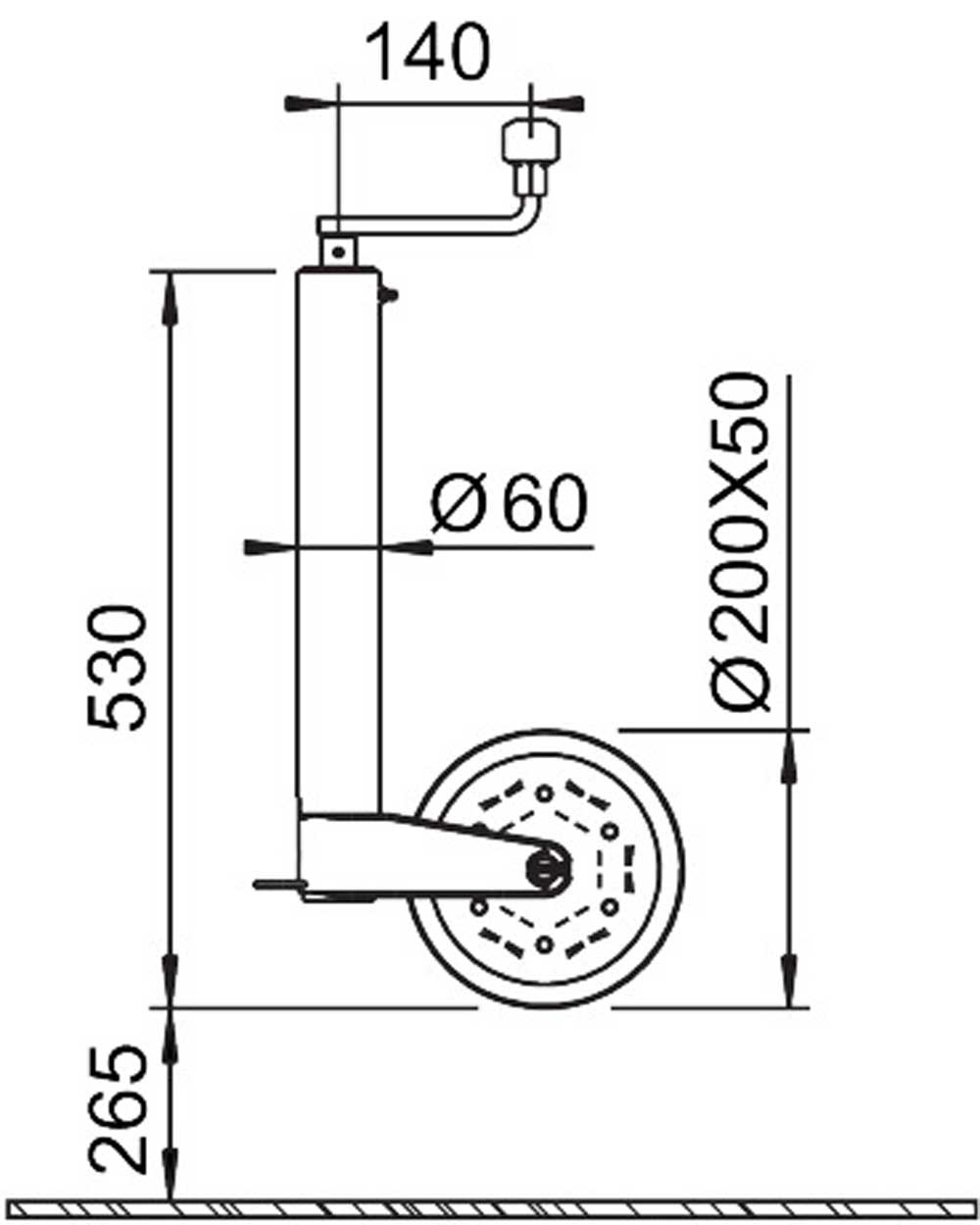 Alko Stützrad Spindel 500 243888