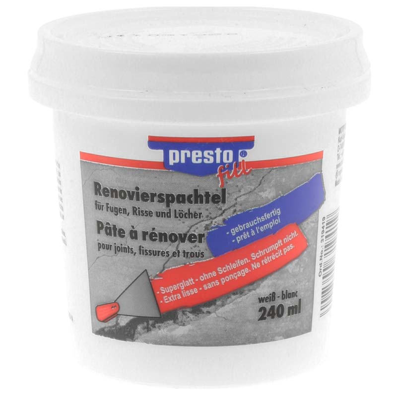 Presto Onetime Renovierspachtel gebrauchsfertig für innen und aussen 240 ml
