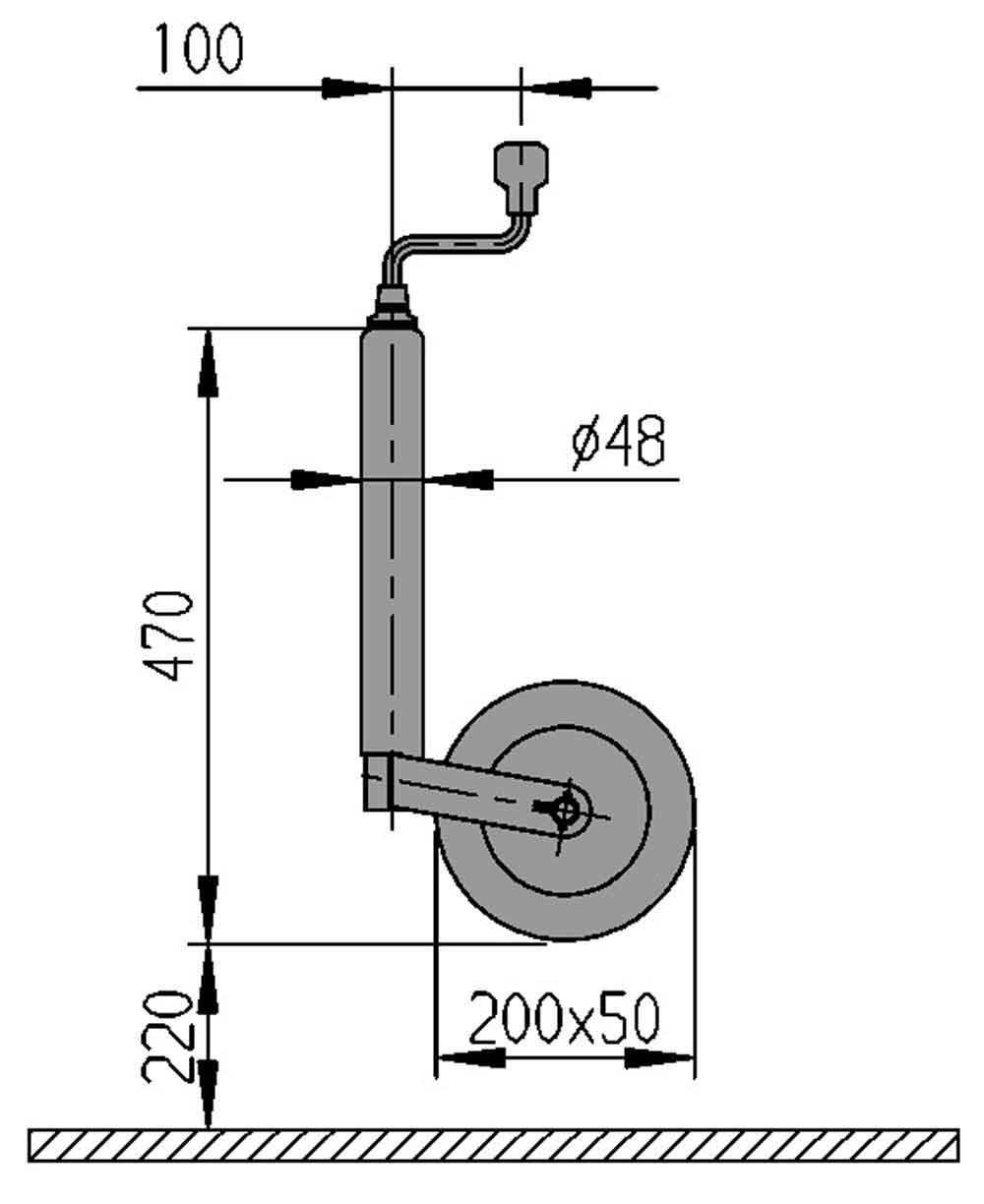 Alko Stützrad Com 200 x 50 Ks-felge 1222433