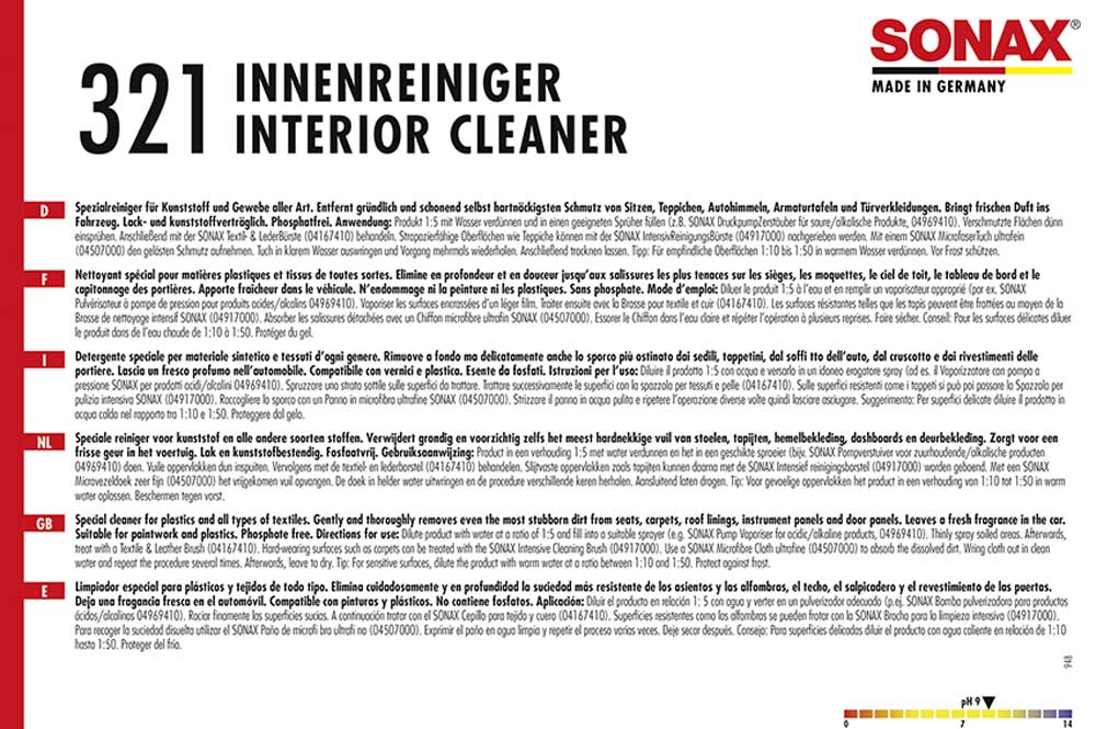 SONAX InnenReiniger 10L