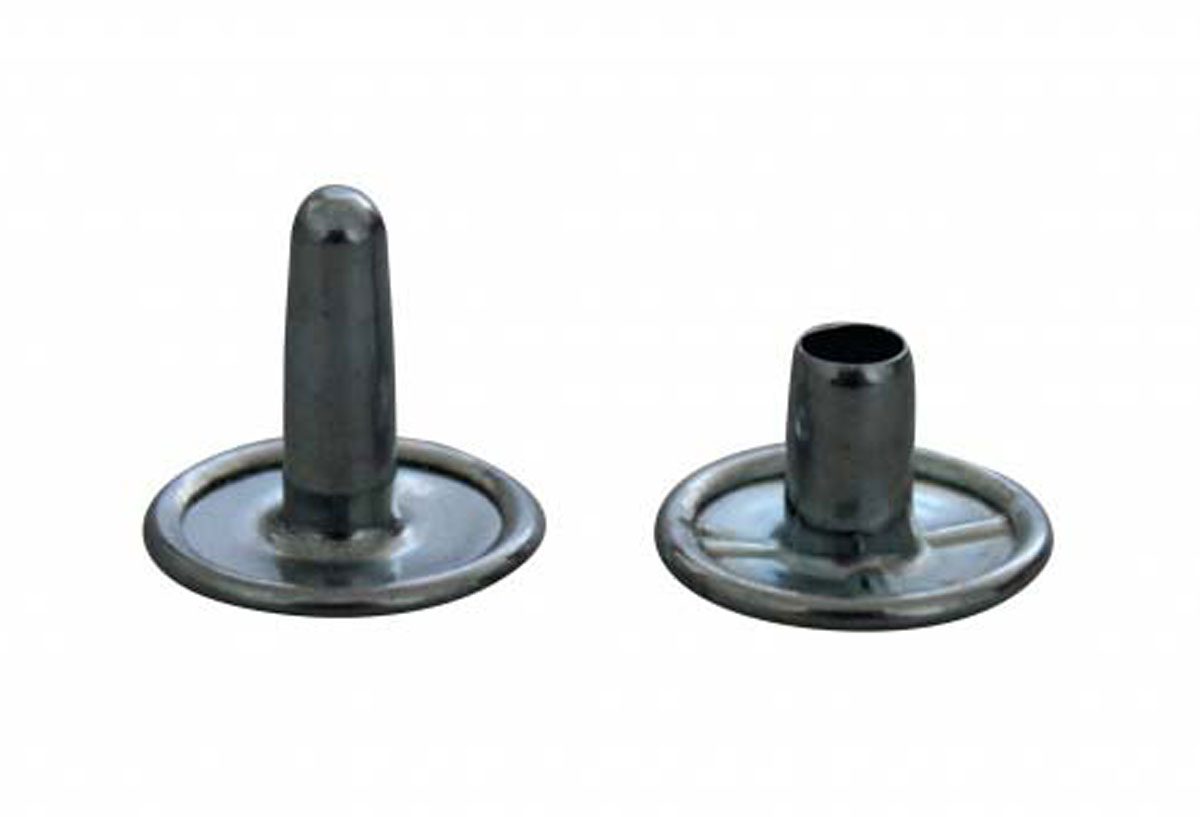 Bünte Hohlniet Doppelcalott verzinkt 15x4,3mm DIN 7