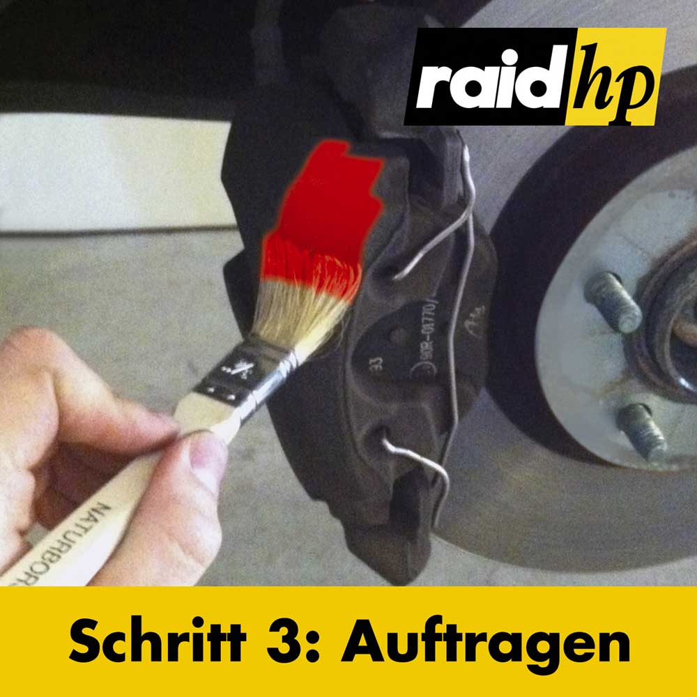 raid hp Bremssattellack 2 Komponenten (Komplett-Set, 6-teilig)