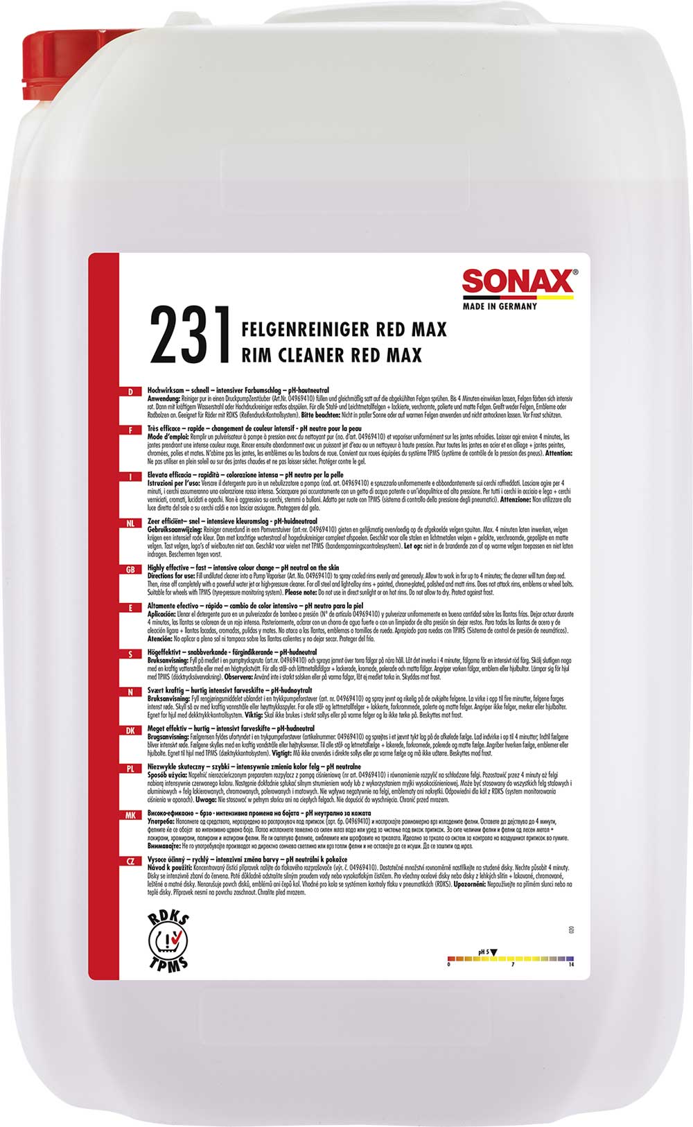 Sonax FelgenReiniger Red Max 25L