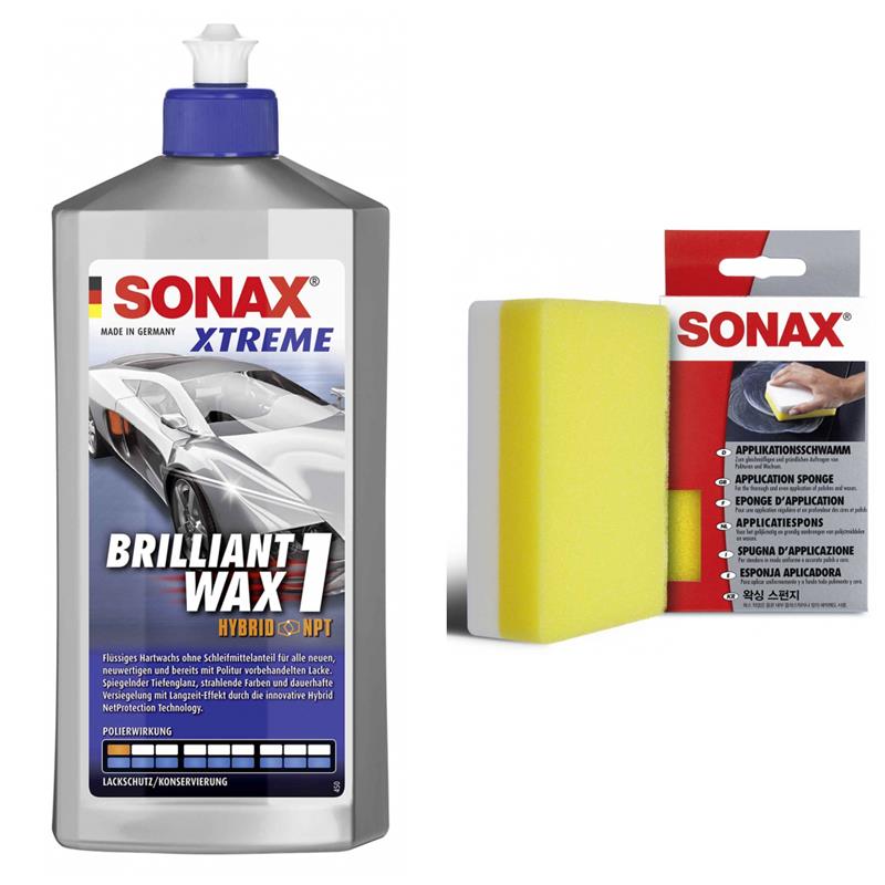 SONAX XTREME Brilliant Wax 1 Hybrid NPT 500 ml + ApplikationsSchwamm