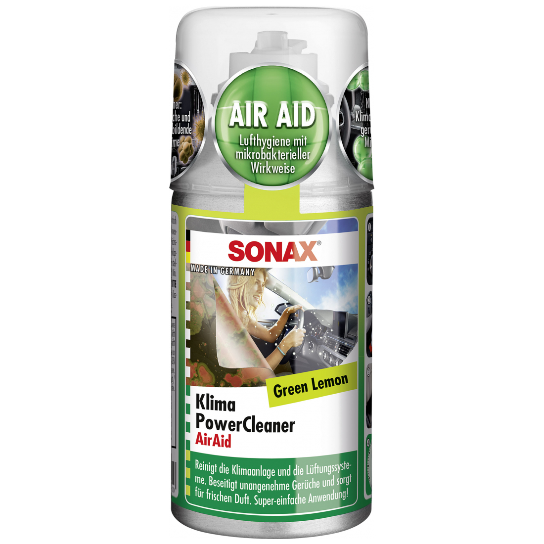 SONAX Klima AirAid Power Cleaner Green Lemon Klimaanlagenreiniger