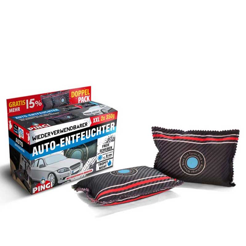 Pingi Auto-Entfeuchter Kissen Doppelpack 2x350g wiederverwendbar