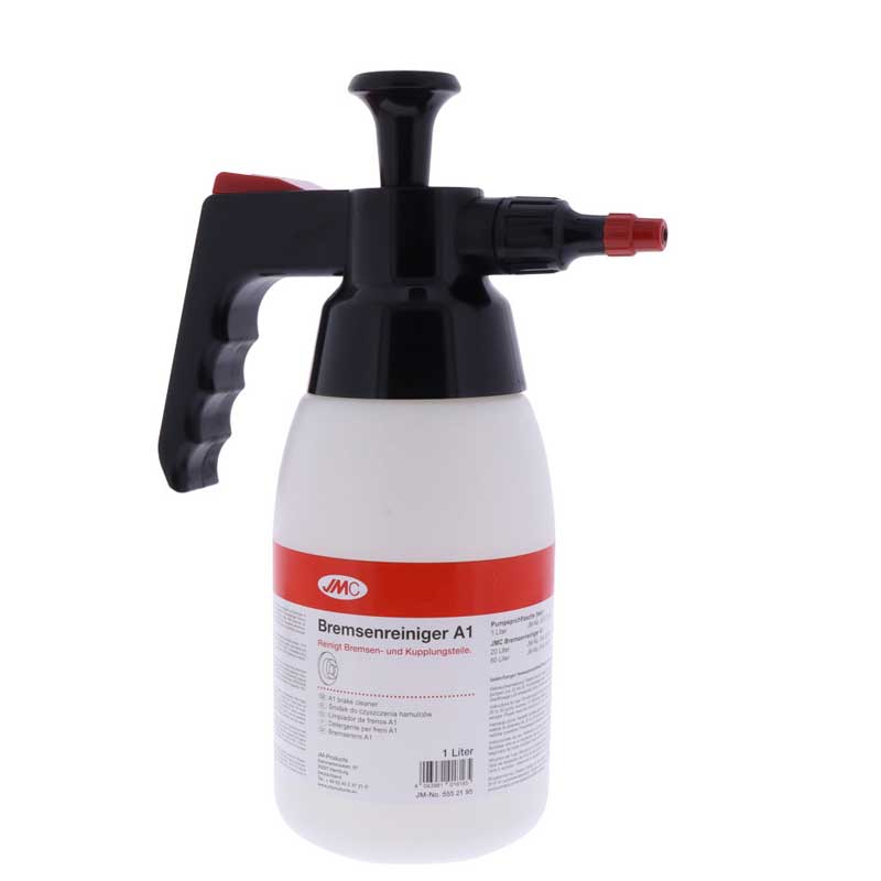 Pumpsprayflasche leer 1 Liter schwarz/rot Viton für Bremsenreiniger
