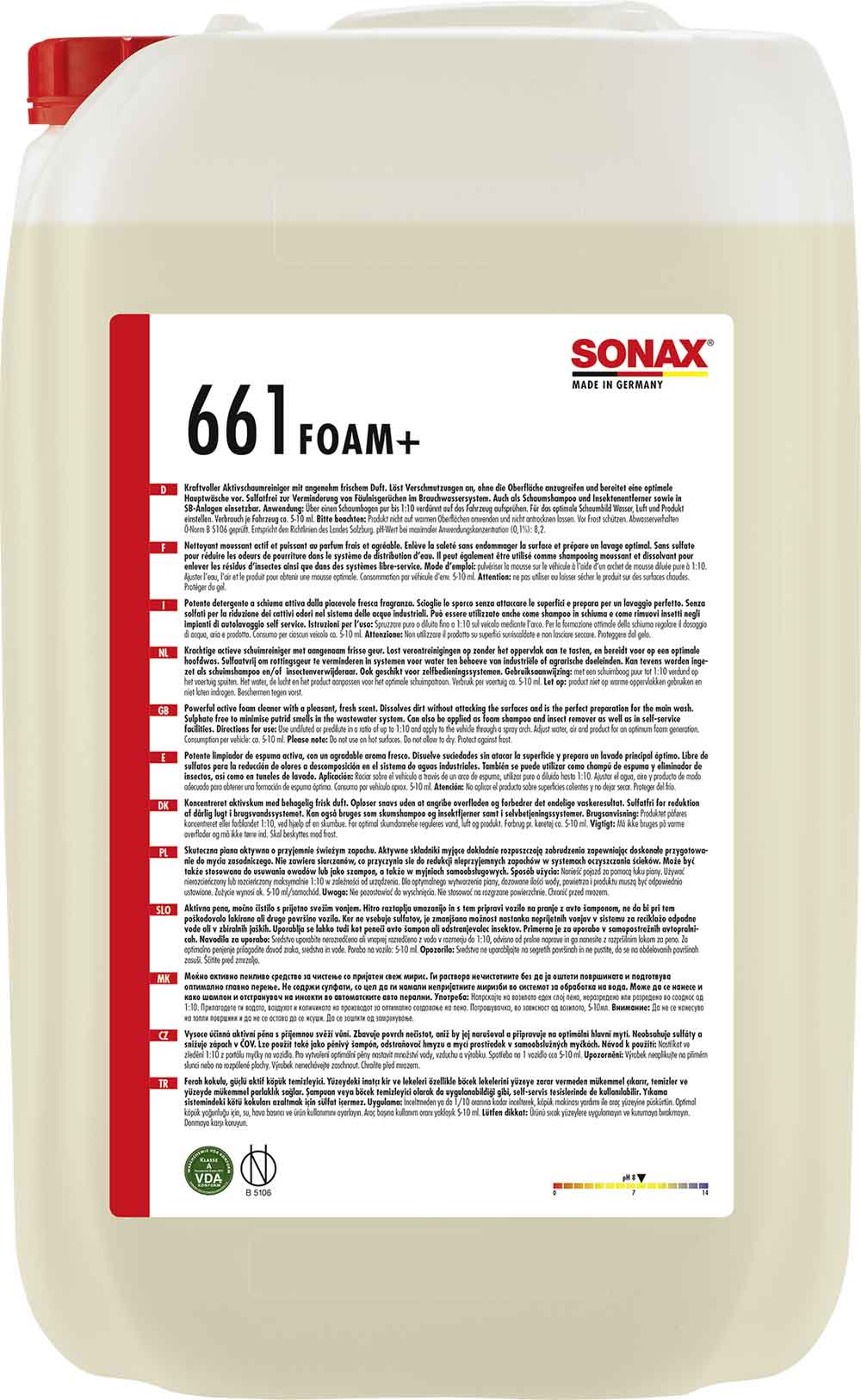SONAX FOAM+ SYMBIOTIK Waschanlagenreiniger 25L