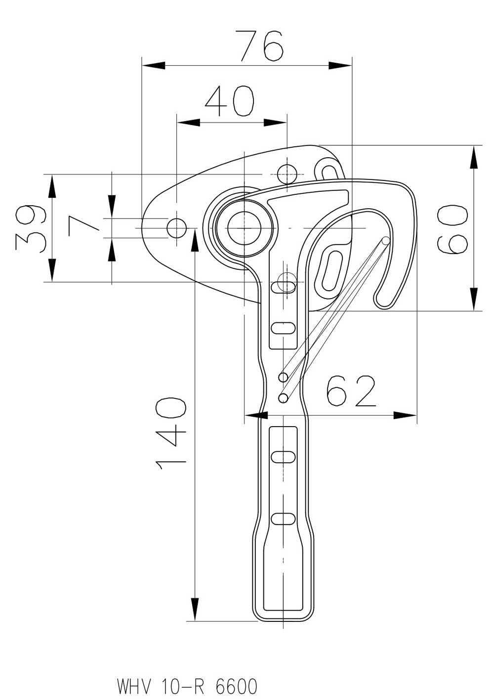 Winterhoff Winkelverschluss WV 10-L Links 1732013