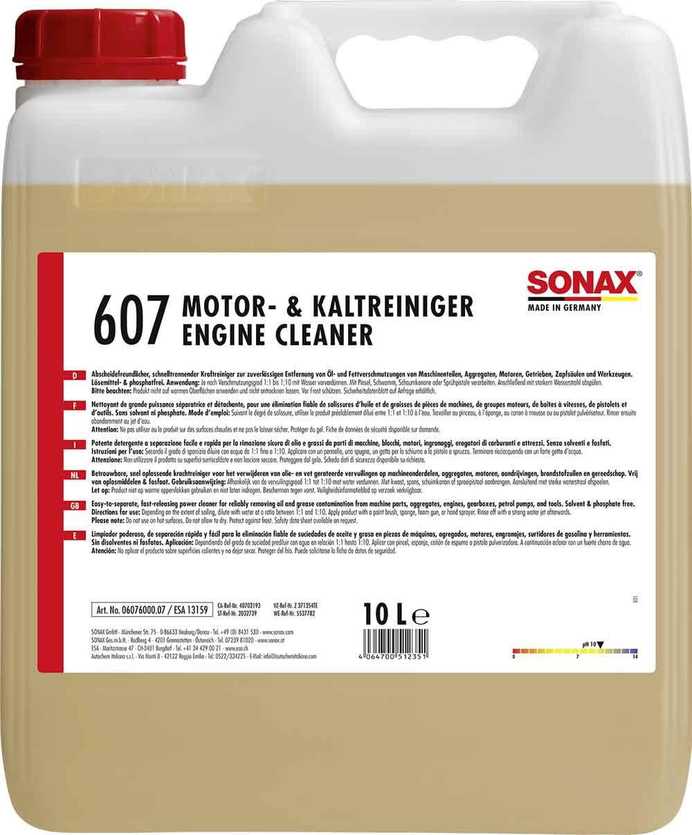 SONAX Motor- & KaltReiniger /Engine Cleaner Motorenreiniger 10L