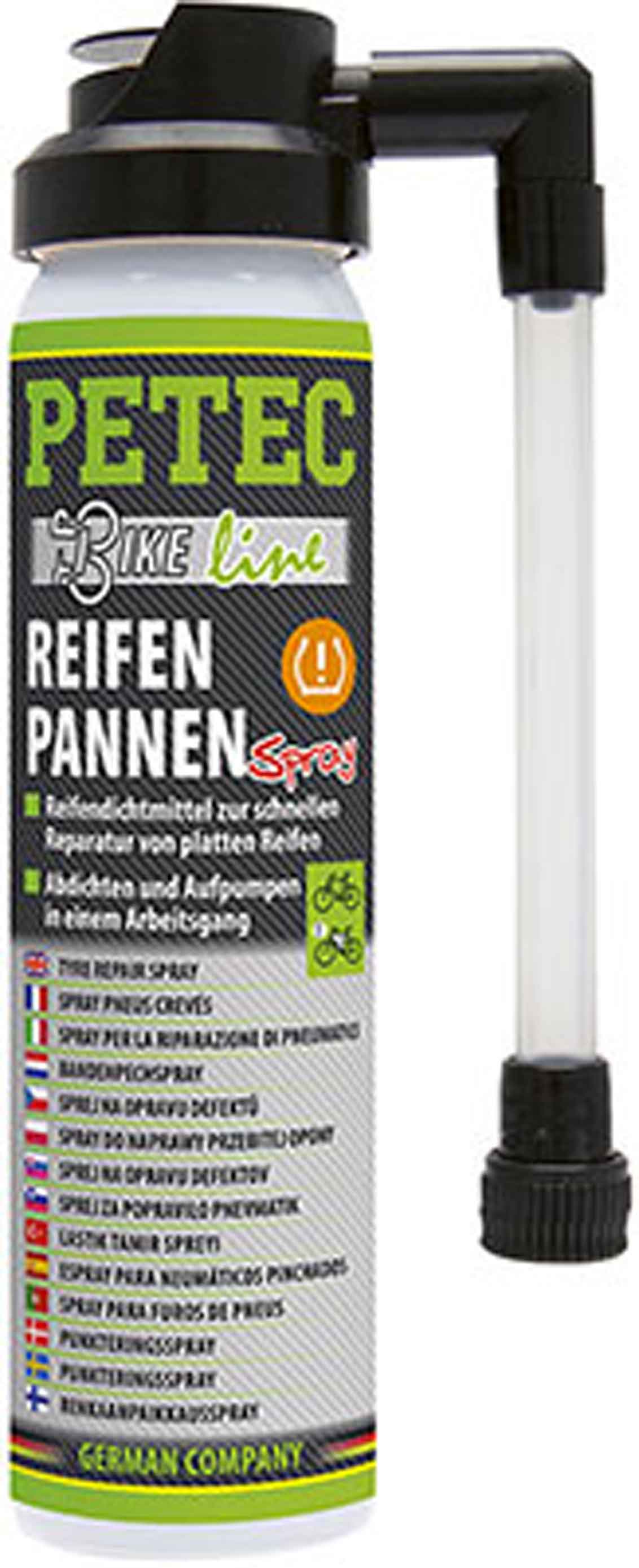 Petec Bike Set Kettenöl Spray 100ml  + Petec ReifenPannen-Spray 75ml