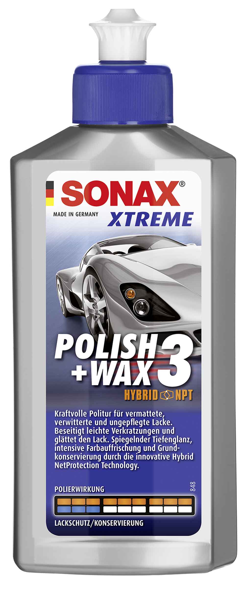 SONAX XTREME Polish+Wax 3 Hybrid NPT 250 ml