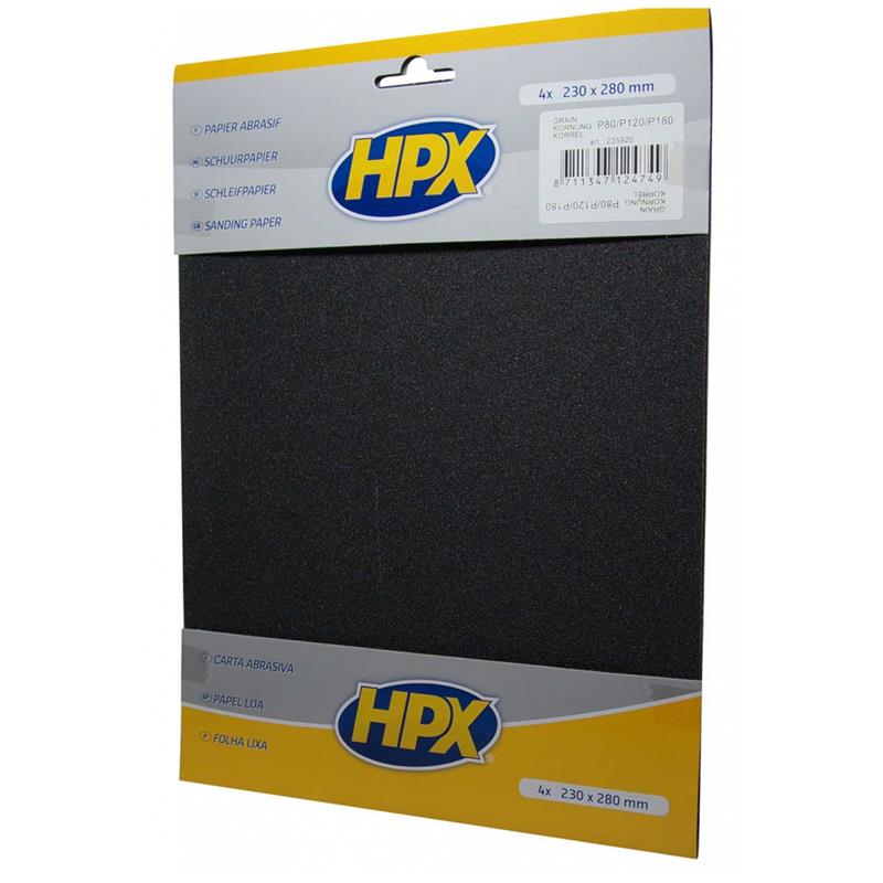 HPX Schleifpapier Körnung 80/120/180 230 x 280 mm 235920