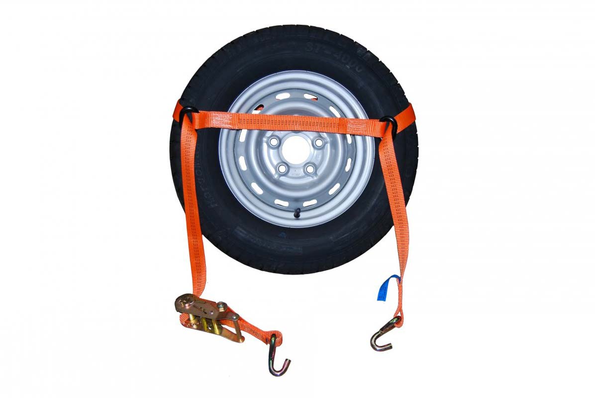 Busching Zurrgurt Spanngurt Delta mit J-Haken und Ratsche 35mm 3m