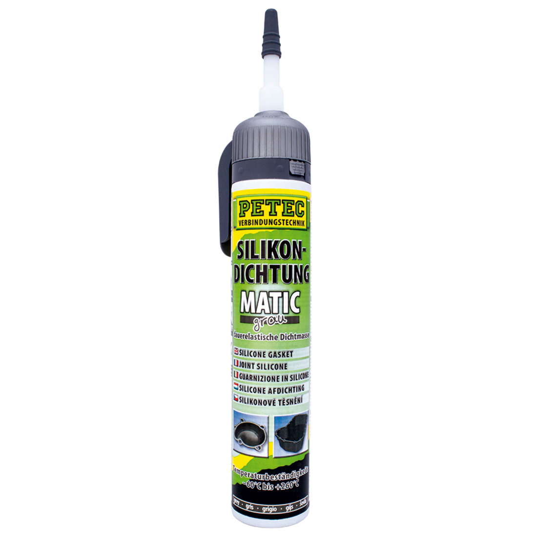 Petec Silikon Dichtung grau 200 ml 97620