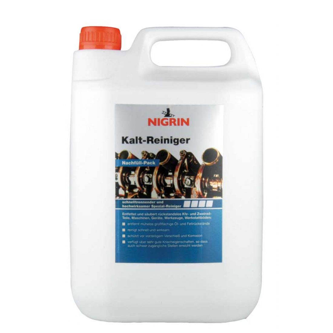 NIGRIN Repair Tec Kaltreiniger 5 Liter Nachfüllpack 72290