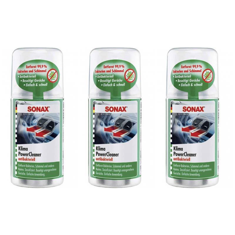 3 x SONAX KlimaPowerCleaner AirAid probiotisch 100ml - Auswahl: SONAX KlimaPowerCleaner AirAid probiotisch 100ml