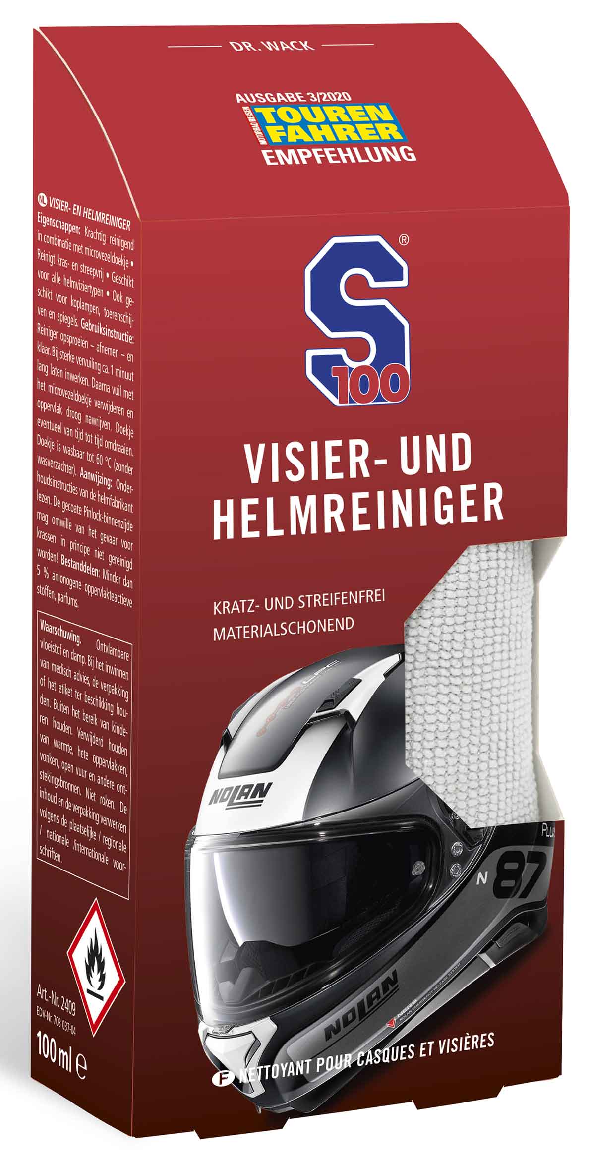 S100 Visier- und Helmreiniger 100ml 2409